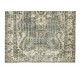 Hand Knotted Turkish Oushak Rug, Vintage Wool Carpet