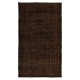 Hand Knotted Vintage Turkish Wool Rug Over-Dyed in Brown 4 Modern Interiors Hand Knotted Vintage Turkish Wool Rug Over-Dyed in Brown 4 Modern Interiors