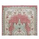 Traditional Vintage Hand Knotted Anatolian Wool Area Rug with Medallion Design