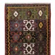 Multicolor Hand-Woven Vintage Turkish Kilim Rug