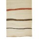 Vintage Turkish Runner Kilim Made of Natural Wool, Flat-Weave Carpet