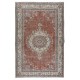 Traditional Vintage Hand Knotted Anatolian Wool Area Rug with Medallion Design