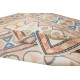 Handmade Turkish Geometric Patterned Area Rug for Office and Home Decor, 100% Wool