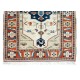 Handmade Turkish Geometric Patterned Area Rug for Office and Home Decor, 100% Wool