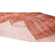 Modern Orange Over-dyed Rug, Turkish Handmade Carpet