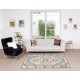 Handmade Turkish Geometric Patterned Area Rug for Office and Home Decor, 100% Wool
