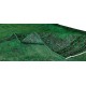 Home Decor Green Over-Dyed Rug with Floral Medallion Design, Handmade Turkish Wool Carpet