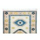 Hand-Knotted Rug from Turkey with Triple Medallion Design, 100% Wool