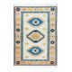 Hand-Knotted Rug from Turkey with Triple Medallion Design, 100% Wool