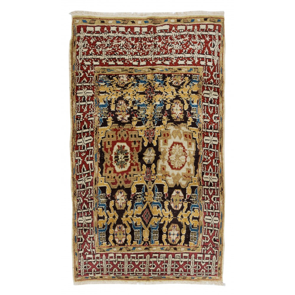 Turkish Yoruk Handmade Vintage Wool Area Rug