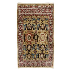 Vintage Turkish Yoruk Handmade Wool Area Rug for Living Room