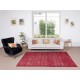 Handmade Turkish Rug Over-Dyed in Red, Ideal for Contemporary Interiors