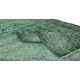 Distressed Handmade Vintage Turkish Rug Over-Dyed in Green, Great 4 Modern Interiors