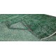 Handmade Vintage Turkish Rug Over-Dyed in Green, Great 4 Modern Interiors