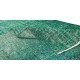 Handmade Vintage Turkish Rug Over-Dyed in Green, Great 4 Modern Interiors Handmade Vintage Turkish Rug Over-Dyed in Green, Great 4 Modern Interiors