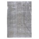 Distressed Handmade Wool Area Rug Over-Dyed in Gray, Vintage Turkish Carpet for Modern Interiors