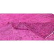 Modern Handmade Turkish Rug in Pink Color, Floral Pattern Wool Carpet