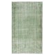 Handmade Central Anatolian Vintage Rug Over-Dyed in Light Green, Ideal for Modern Interiors