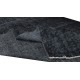 Modern Turkish Area Rug Over-Dyed in Black, Vintage Handmade Wool Carpet