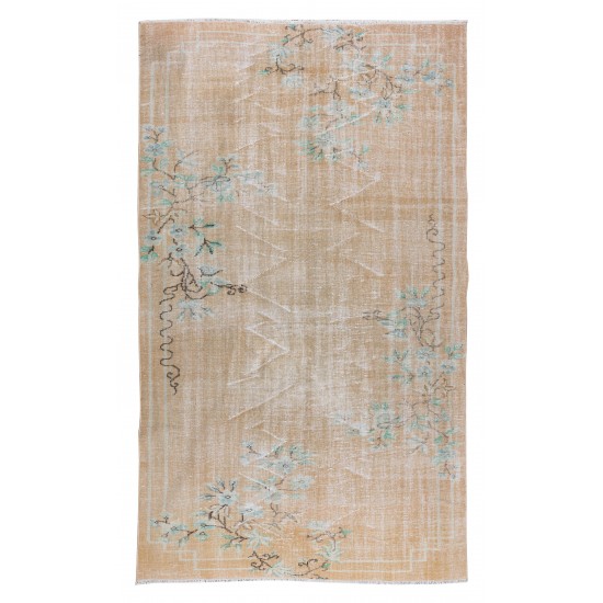 Art Deco Handmade Wool Rug from 1960s, Decorative Carpet Art Deco Handmade Wool Rug from 1960s, Decorative Carpet