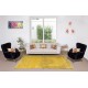 Yellow Over-dyed Rug for Modern Home & Office Decor, Turkish Handmade Carpet