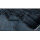 Modern Turkish Area Rug Over-Dyed in Black, Vintage Handmade Wool Carpet