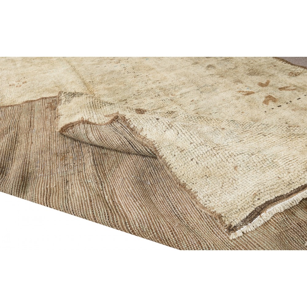 Room Size Turkish Oushak Area Rug, Vintage Hand Knotted Carpet for Home & Office Decor