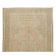 Vintage Handmade Oriental Rug with Tribal Style, Authentic Village Carpet, 100% Wool