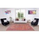 Orange Overdyed Rug for Modern Home & Office Decor, Turkish Handmade Carpet