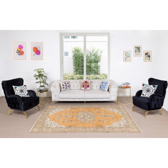 Handmade Turkish Wool Area Rug with Medallion Design, Ideal for Home and Office Decor Handmade Turkish Wool Area Rug with Medallion Design, Ideal for Home and Office Decor