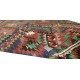 Multicolored Handmade Turkish Wool Kilim, One of a Kind Flat-Weave Rug, Floor Covering