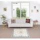 Handmade Vintage Turkish Rug with Geometric Design, 100% Wool