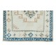 Handmade Vintage Turkish Rug with Geometric Design, 100% Wool