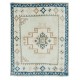 Handmade Vintage Turkish Rug with Geometric Design, 100% Wool
