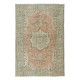 Handmade Vintage Turkish Wool Area Rug for Home and Office Decor