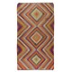 Multicolored Handmade Turkish Wool Kilim, One of a Kind Flat-Weave Rug, Floor Covering