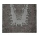 Gray Over-Dyed Rug for Modern Interiors, Vintage Hand-Knotted Turkish Floor Covering