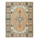 Vintage Turkish Village Rug, Handmade Wool Geometric Design Carpet