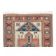 Vintage Central Anatolian Rug for Living Room Decor, Handmade Wool Geometric Pattern Carpet