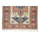 Handmade Turkish Area Rug for Living Room Decor, 100% Wool, Geometric Pattern Carpet