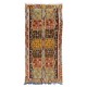 Vintage Handmade Turkish Wool Kilim Runner, Flat-Weave Floor Covering