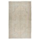 Sun Faded Vintage Handmade Anatolian Oushak Wool Area Rug, Carpet