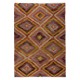 Room Size Kilim Rug, Vintage Turkish Hand-Woven Geometric Pattern Carpet