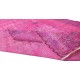 Handmade Turkish Vintage Area Rug Over-Dyed in Pink for Contemporary Home & Office Handmade Turkish Vintage Area Rug Over-Dyed in Pink for Contemporary Home & Office