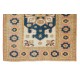 Vintage Central Anatolian Rug for Living Room Decor, Handmade Wool Geometric Pattern Carpet