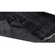 Vintage Handmade Turkish Wool Rug Over-Dyed in Black for Modern Interiors