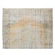 Distressed Vintage Handmade Anatolian Oushak Area Rug, Unique Wool Carpet