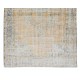 Distressed Vintage Handmade Anatolian Oushak Area Rug, Unique Wool Carpet