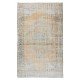 Distressed Vintage Handmade Anatolian Oushak Area Rug, Unique Wool Carpet