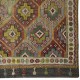 Vintage Handwoven Turkish Jijim Kilim, Colorful Geometric Diamond Design Flatweave Rug, 100% Wool Vintage Handwoven Turkish Jijim Kilim, Colorful Geometric Diamond Design Flatweave Rug, 100% Wool